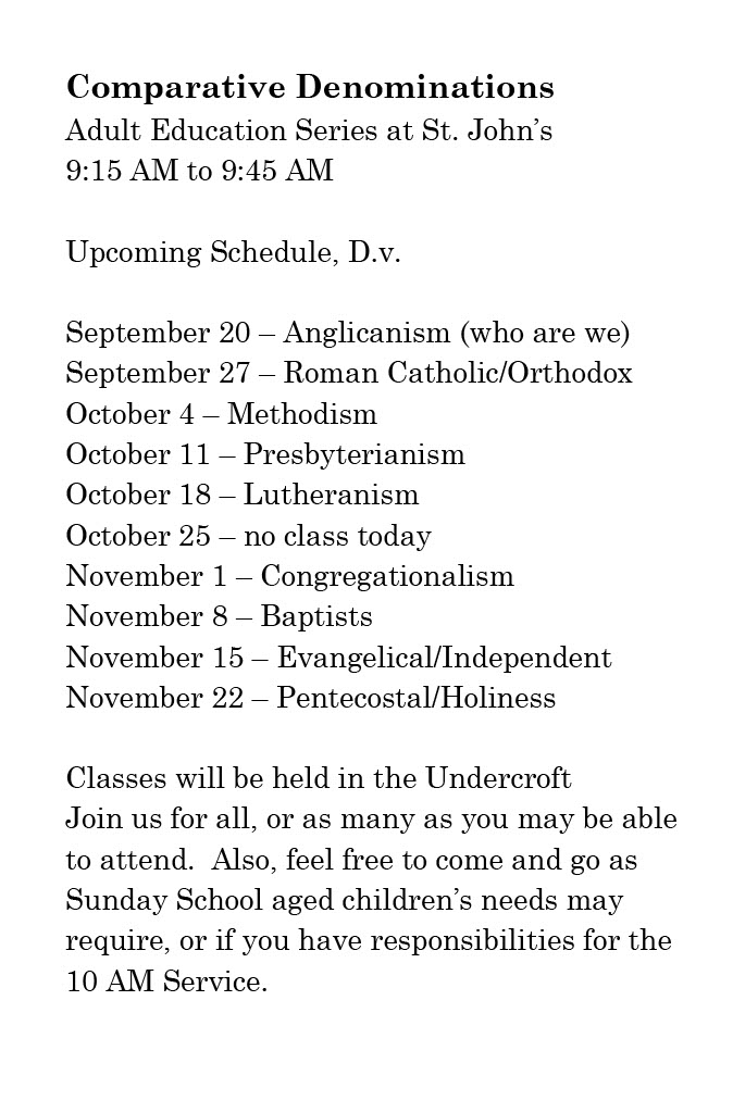 Adult Education Fall 2026