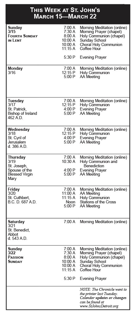 March 15 to March 22