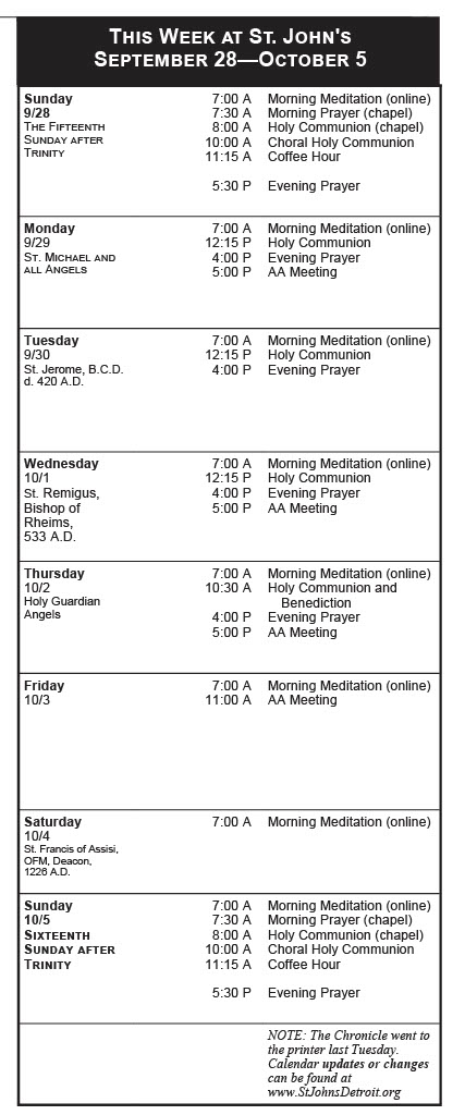 September 28 to October 5 z